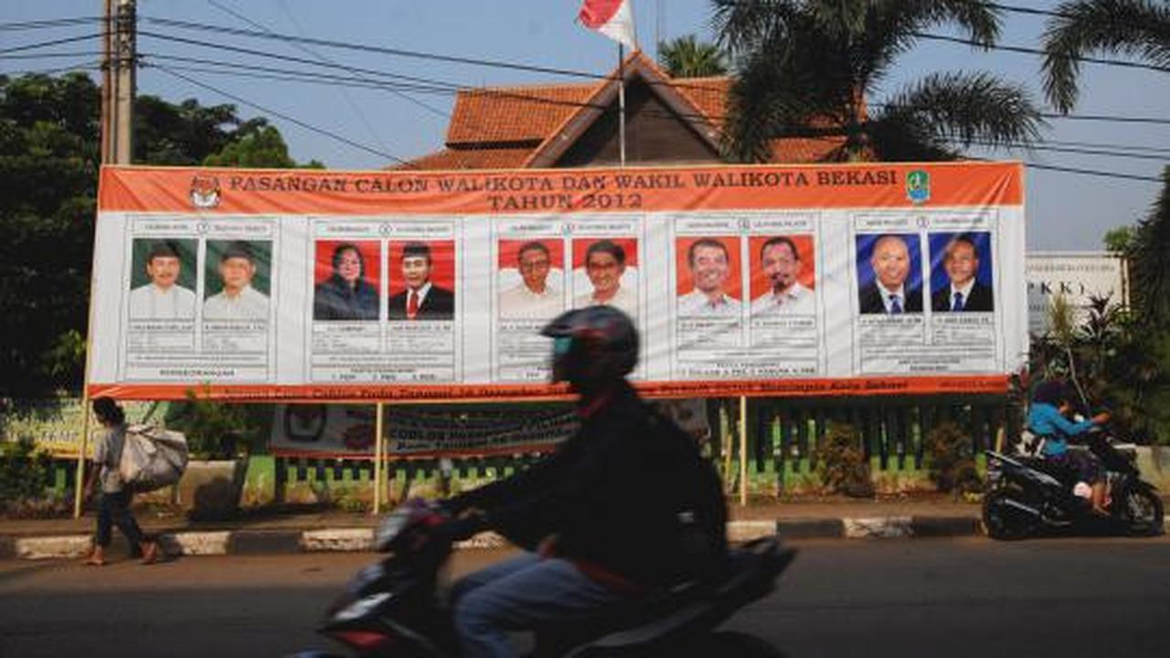 Spanduk Pilkada Bekasi dipublikasikan