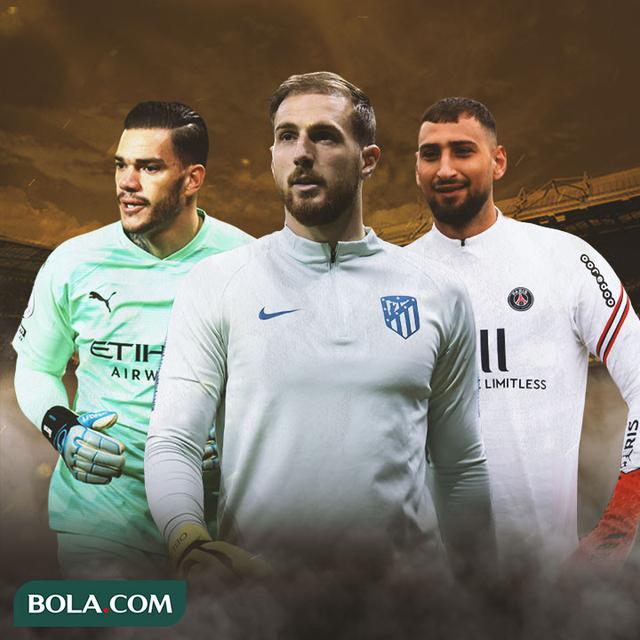 Ilustrasi - Ederson, Jan Oblak, Gianluigi Donnarumma