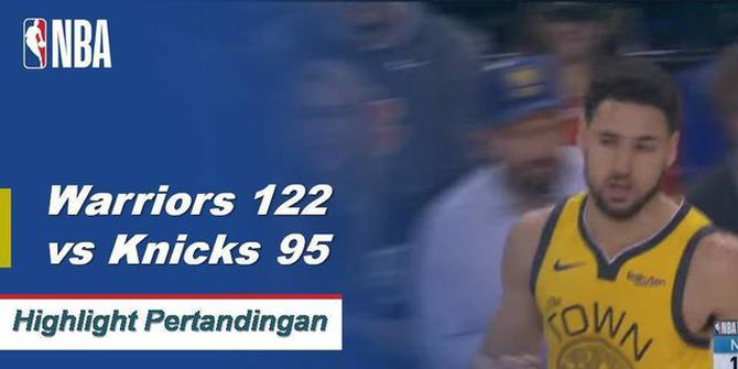 Cuplikan Pertandingan NBA : Warriors 122 vs Knicks 95
