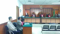 Suasana sidang kasus sengketa lahan RS Sumber Waras di PN Jakarta Barat. (Liputan6.com/Muslim AR)
