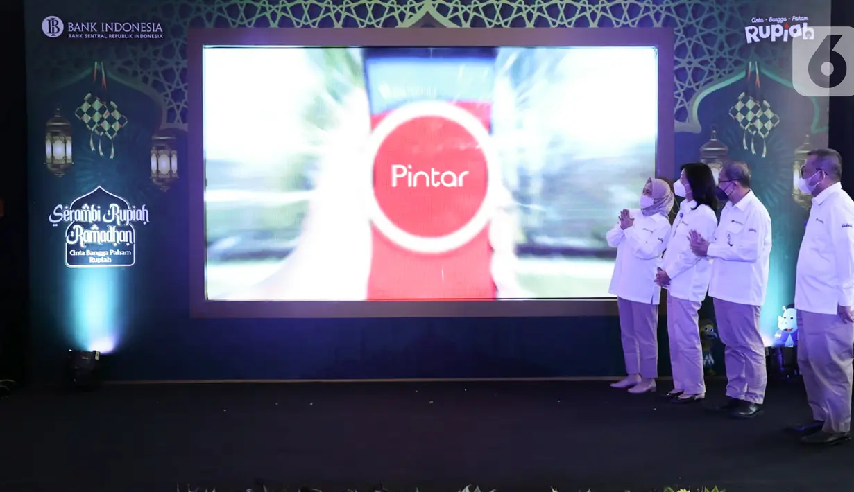 Bank Indonesia meluncurkan Kick Off: Serambi Rupiah Ramadan 2022 dan Peluncuran Aplikasi PINTAR sebagai bentuk memenuhi kebutuhan masyarakat akan uang tunai dan uang pecahan kecil (UPK), selama Ramadan dan Hari Raya Idul Fitri 2022 di Jakarta, Senin (04/04/2022). (Liputan6.com/HO/Eko)