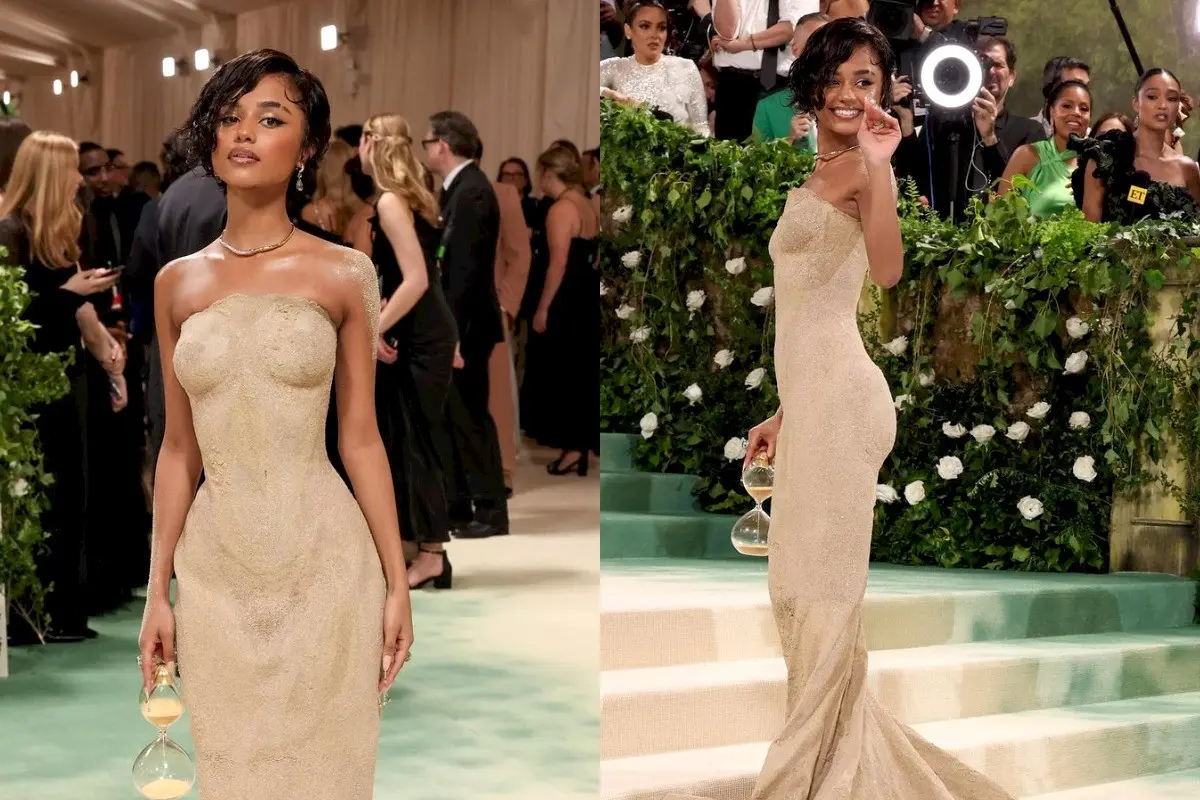 Gaya Debut Tyla di Met Gala 2024, Tampil All Out Kenakan Gaun yang Terbuat dari Pasir
