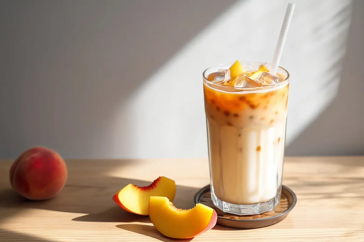 Resep White Peach Oolong Milk Tea ala Chagee