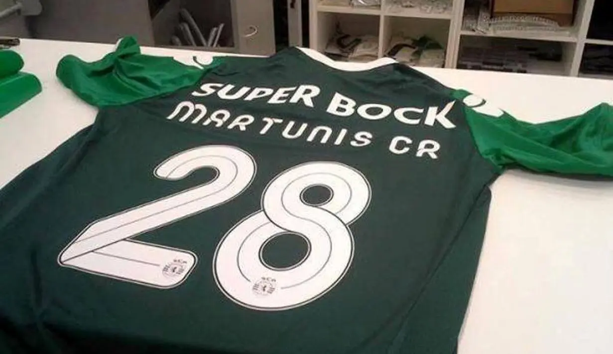 Jersey Martunis di Sporting Lisbon. (Facebook/Martunis)