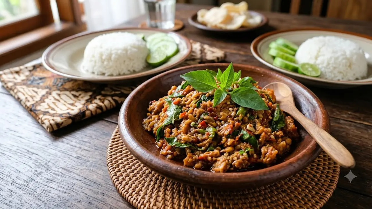 ilustrasi sambal tempe