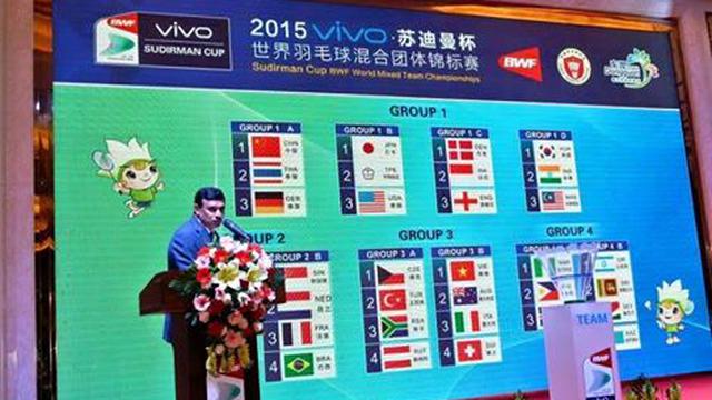 Drawing Piala Sudirman 2015 Indonesia Berada di Grup 'Neraka' (ud