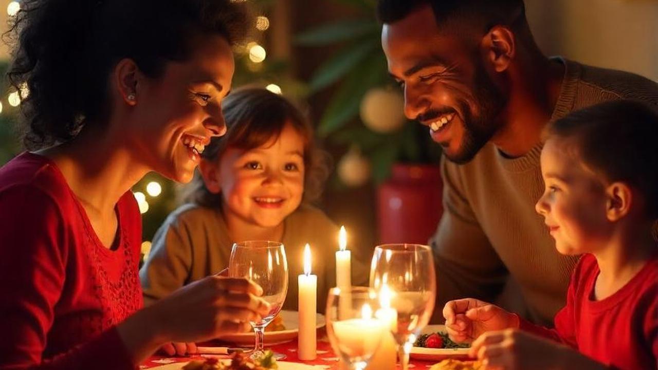 Ilustrasi Perayaan Natal Keluarga