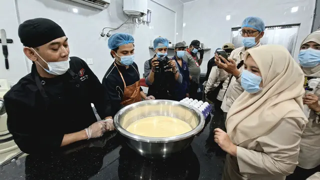 Kunjungan ke dapur katering penyedia konsumsi jemaah haji Indonesia, 11 Mei 2026.