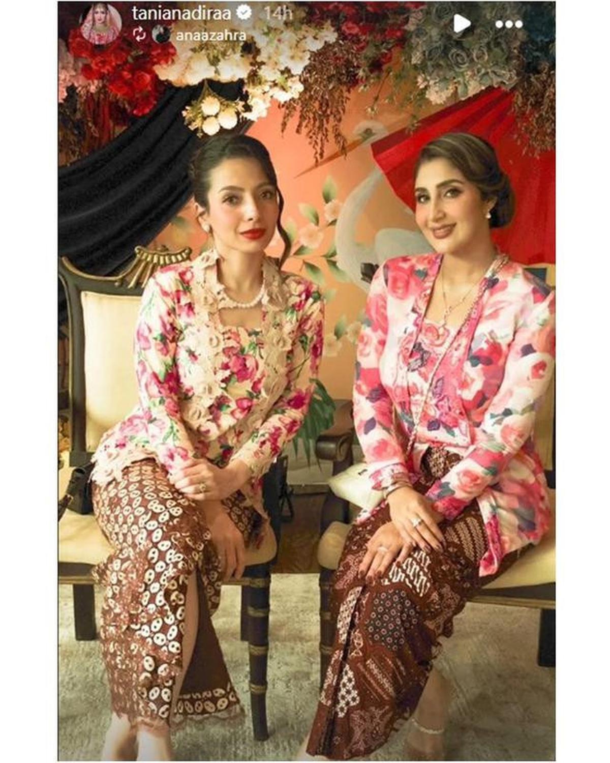 6 Potret Tania Nadira di Pengajian &amp; Siraman Adik Ipar, Anggun dengan Gamis dan Kebaya