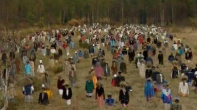 Karya berjudul 'Silent People' di Suomussalmi, Finlandia. (Sumber Google Maps)