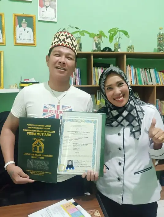 Ia mengaku alasannya memilih UT Lampung karena ingin menjadi contoh perjuangan dalam menuntut ilmu.(instagram.com/babang_andikamahesa)