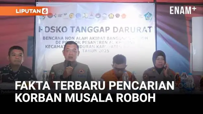 Fakta-Fakta Terbaru Pencarian Korban Musala Roboh di Ponpes Al Khoziny Sidoarjo