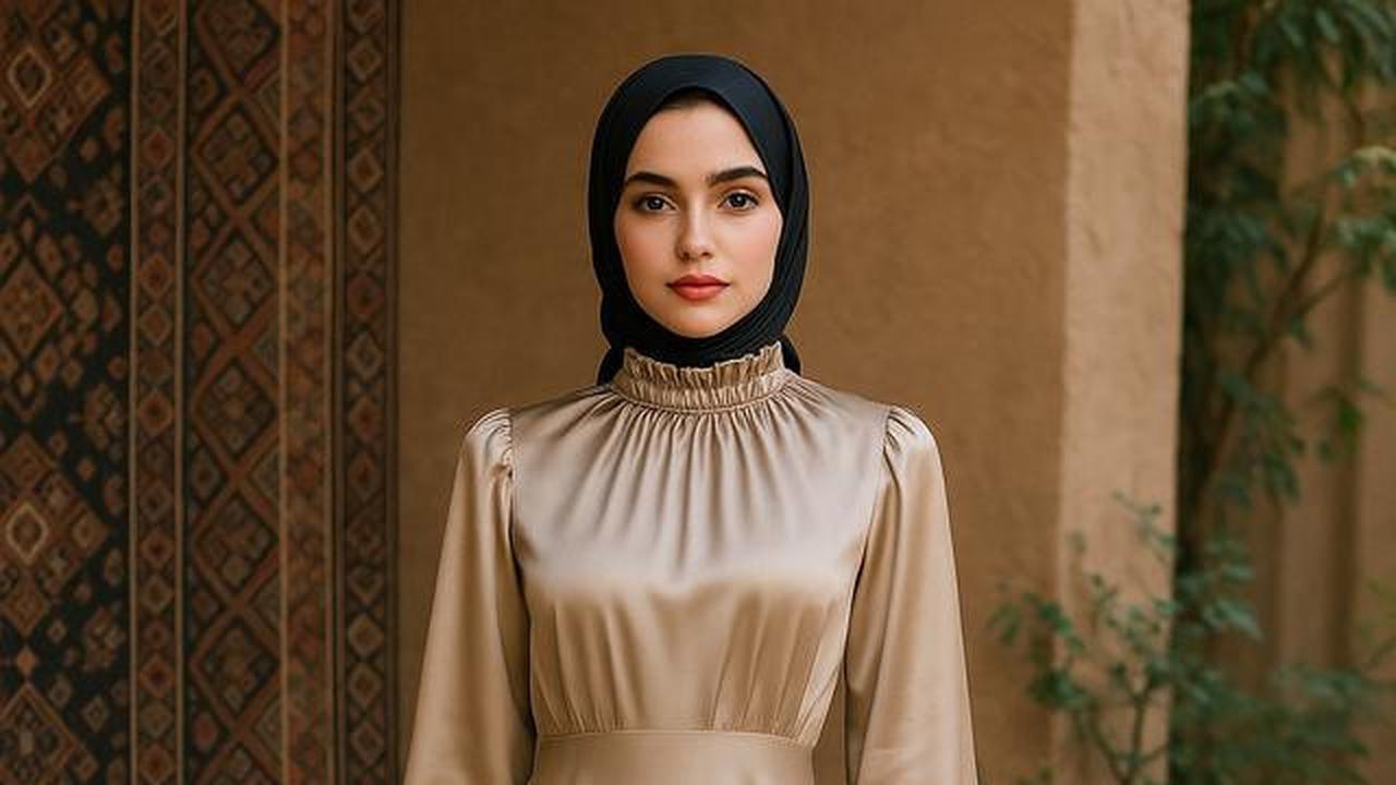 8 Model Gamis Armani Sutra Mewah untuk Acara Formal, Inspirasi untuk Tampil Elegan di 2025