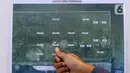 Layout area pekerjaan tanah milik PT Pelabuhan Indonesia (Persero) atau Pelindo yang akan digunakan sebagai lokasi relokasi Depo Pertamina Plumpang terletak di NPCT 2, Koja, Jakarta Utara, Selasa (7/3/2023). Tanah seluas 23 hektare ini akan menjadi lokasi relokasi Depo Pertamina Plumpang yang direncanakan selesai Desember 2024. (Liputan6.com/Herman Zakharia)