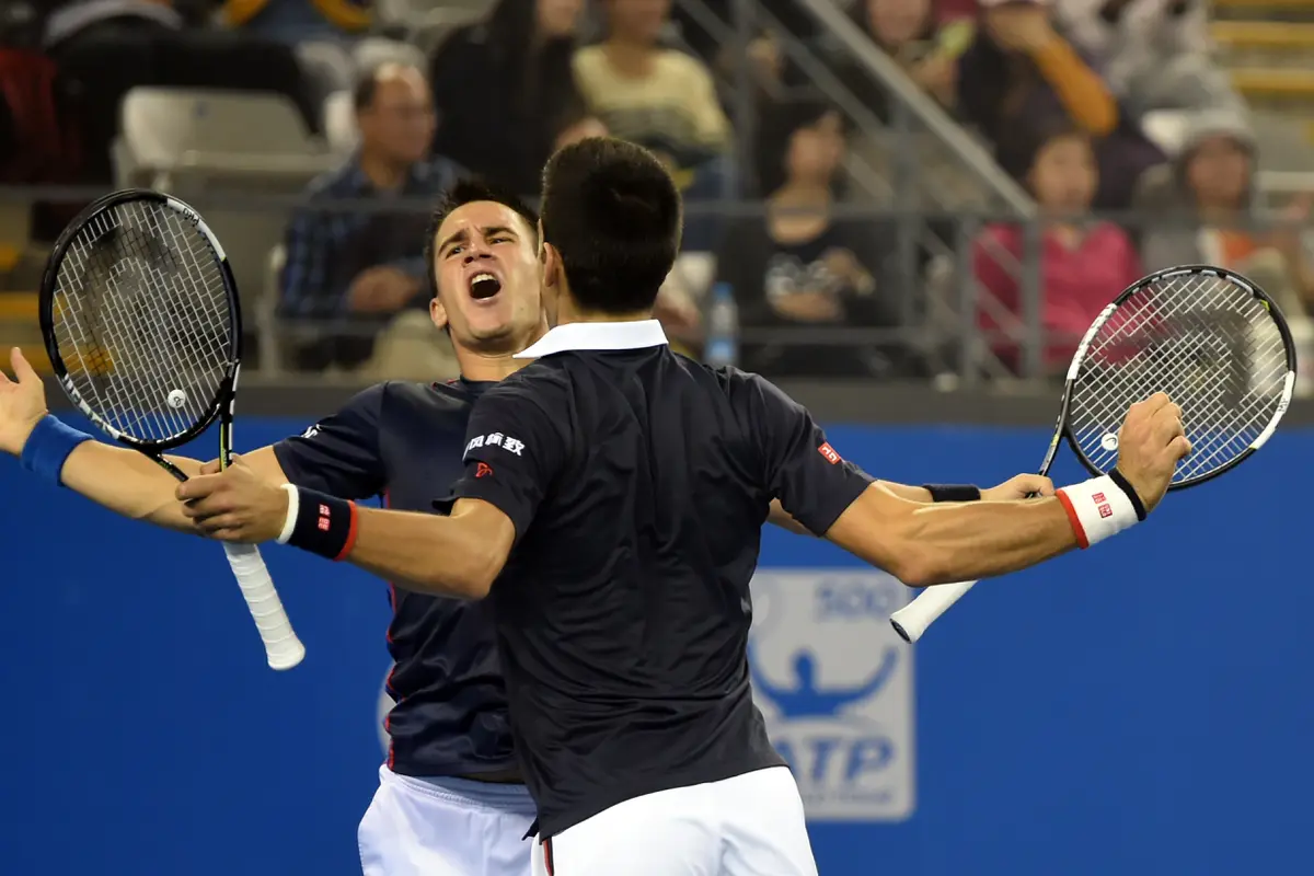 Novak Djokovic/Djordje Djokovic (AFP Photo/Goh Chai Hin)