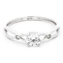 Harga cincin emas UBS Gold Cincin Emas Solitaire - CC17351 - 17K (Sumber: ubslifestyle)
