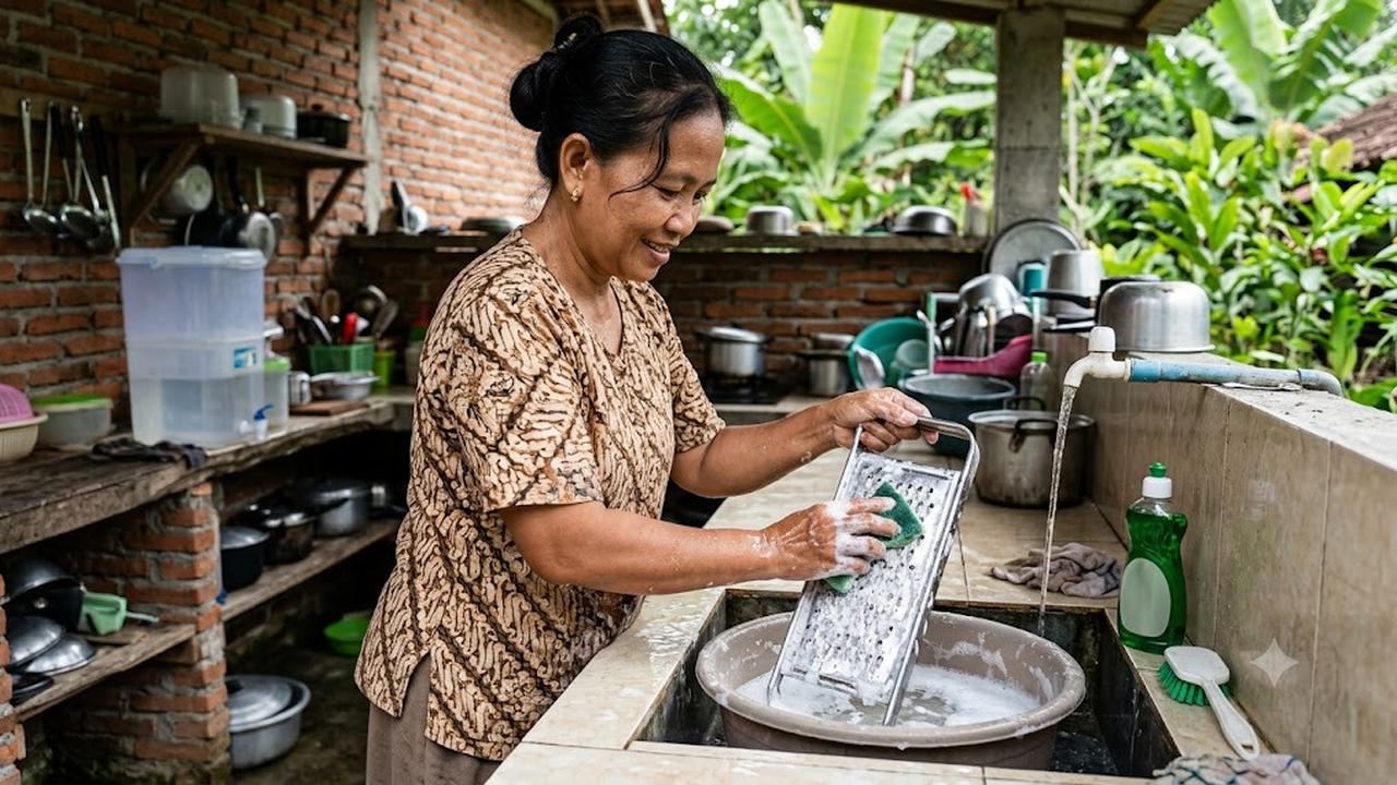 Cara Membersihkan Parutan Kelapa dengan Mudah/AI Generated