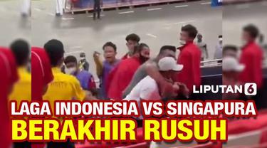 Dalam semifinal leg 2 Piala AFF 2020 antara Indonesia vs Singapura, sederet pemain Indonesia yang absen karena cedera terlibat kerusuhan dengan para suporter Singapura.