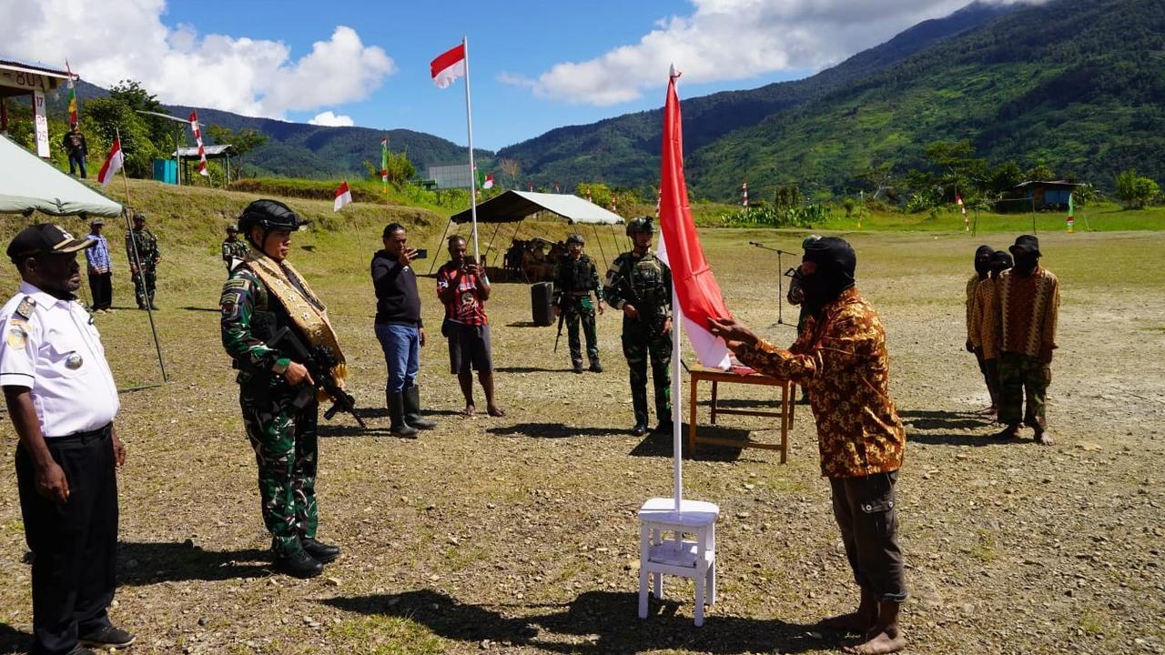 FOTO: Delapan Anggota TPNPB OPM Kiwirok Kembali ke NKRI
