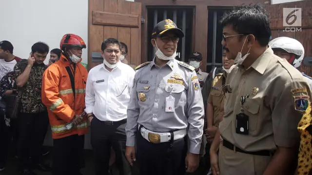 Anies Baswedan Tinjau Kebakaran Museum Bahari