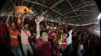 Serunya Pesta Ruang Ganti Persija Nikmati Piala ke 11 Gelar Kasta Tertinggi