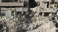 Serangan udara di Aleppo, Suriah, menyebabkan kehancuran parah dan jatuhnya korban jiwa (Reuters)