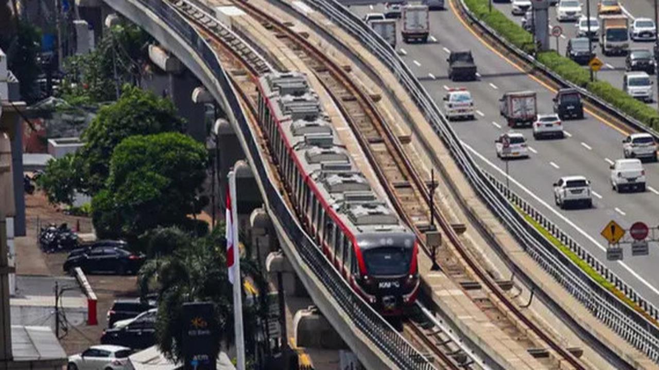 Pembangunan LRT Jakarta Fase 1B Velodrome-Manggarai Capai 39,83 Persen