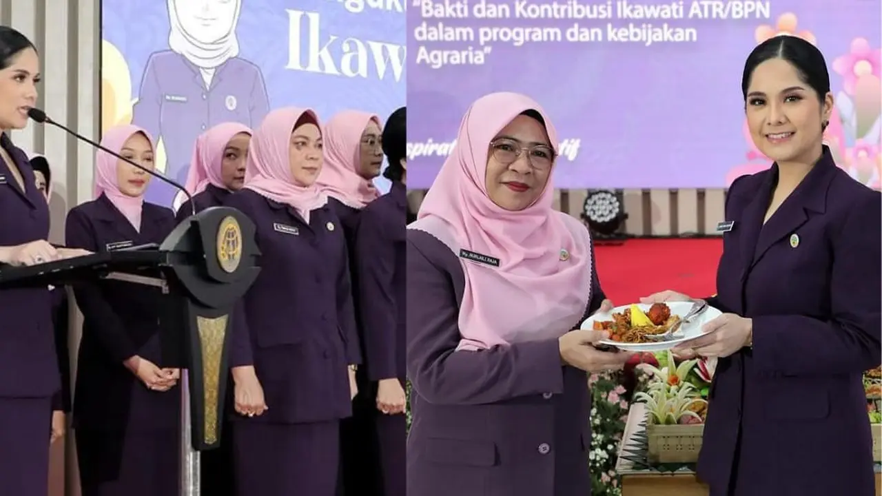 Potret Annisa Pohan hadiri HUT ke-10 Ikawati ATR/BPN (Sumber: Instagram/@annisayudhoyono)