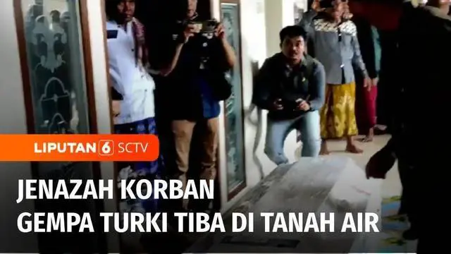 VIDEO: Tangis Histeris dan Duka Mendalam Sambut Kedatangan Jenazah Korban Gempa Turki