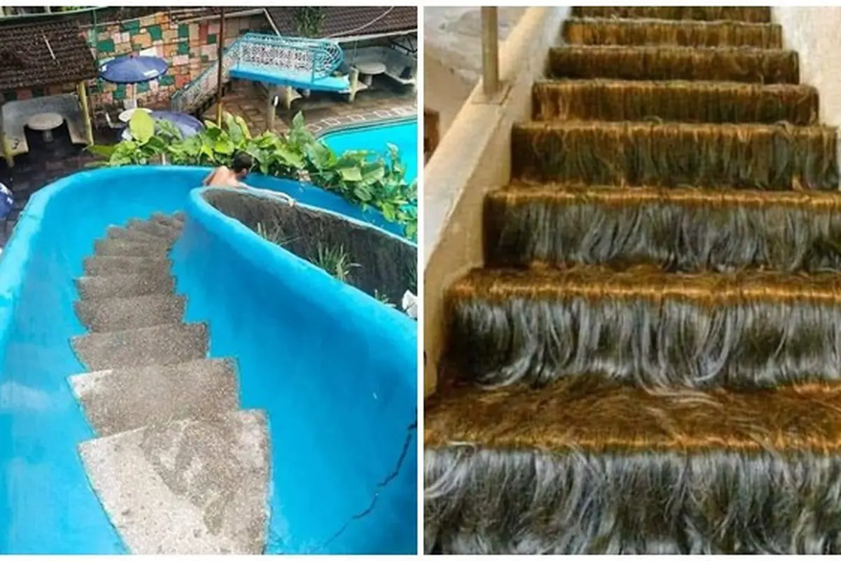 8 Potret Desain Tangga Ini Nyeleneh Banget, Bikin Terkecoh