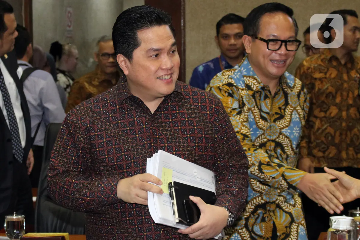 Erick Thohir Rapat Perdana di DPR