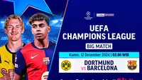 Big match Liga Champions: Dortmund vs Barcelona di Vidio pekan ini. (sum. doc. vidio.com)