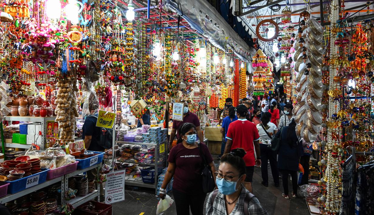 Foto Semarak Pernak Pernik Diwali Di Little India Singapura Global Liputan6 Com