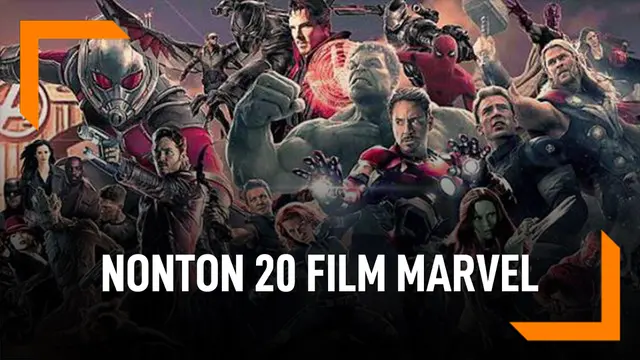 Nonton 20 Film Besutan Marvel, Dibayar 14 Juta