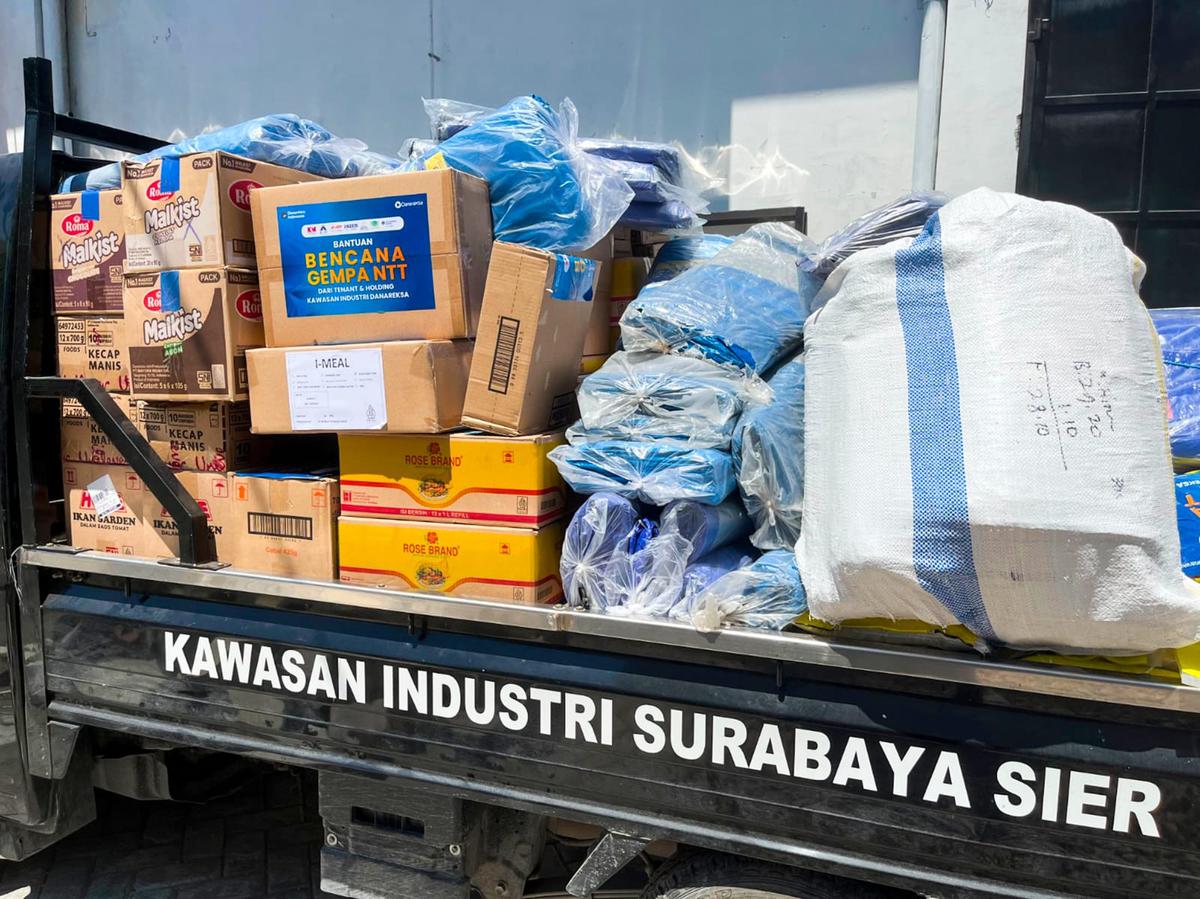 Rangkul 7 Kawasan Industri, Danareksa Pasok 9,5 Ton Beras untuk Korban Gempa NTT