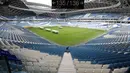 Pemandangan bagian dalam Stadion Al Janoub di Doha, Qatar, Senin (16/12/2019). Stadion Al Janoub berkapasitas 40.000 penonton. (AP Photo/Hassan Ammar)
