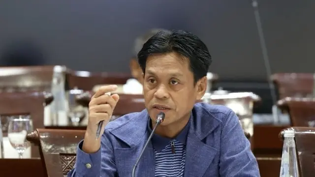 Anggota Komisi XI DPR RI Didik Haryadi saat Rapat Dengar Pendapat Umum (RDPU) Panja P2SK Komisi XI DPR RI bersama Perbarindo, Perbanas, Himbara, dan Asbanda di Kompleks Parlemen, Senayan, Jakarta. (Istimewa)