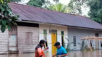 16.811 jiwa dari 4.679 kepala keluarga di Kecamatan Simpang Hulu, Kabupaten Ketapang, Kalimantan Barat, terdampak banjir (BNPB)