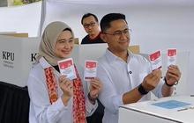 Sonya Fatmala Serukan Partisipasi Aktif Warga Bandung Barat di Pemilu Saat Temani Hengky Kurniawan Gunakan Hak Pilih