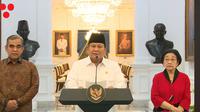 Presiden Prabowo Subianto saat Konferensi Pers, di Istana, Jakarta, Minggu (31/8/2025). (Dok. Tangkapan Layar YouTube Sekretarian Presiden)