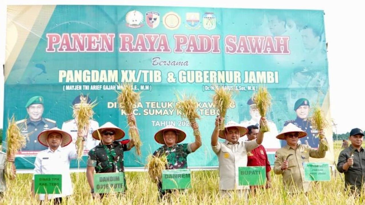 Fakta Unik: Kemanunggalan TNI Rakyat Panen Padi Jambi di Tebo, Bukti Nyata Swasembada Pangan Nasional