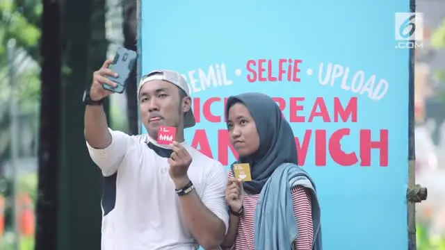 Es Krim Biskuit Bergambar yang Bisa Dipakai Buat Selfie Keren