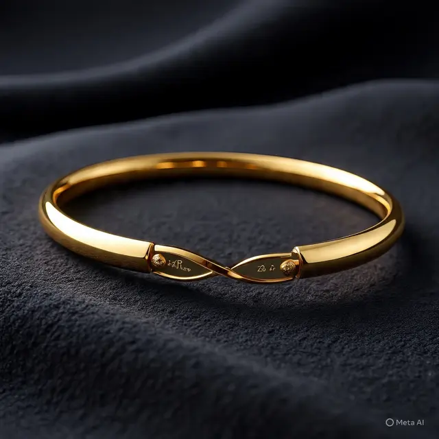 Gelang 8 Gram Emas 24 Karat Model Bangle