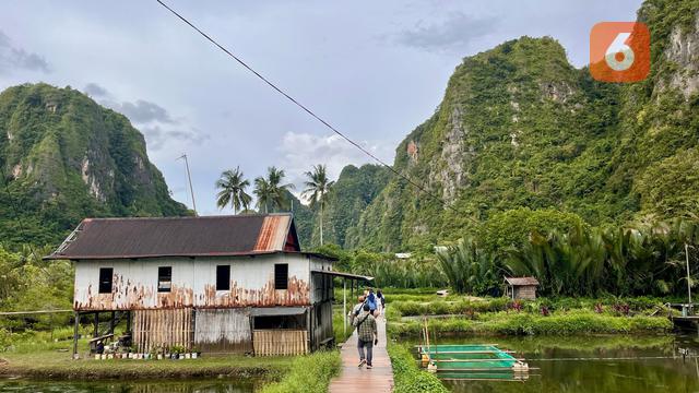 Rammang Rammang di Makassar, Sulawesi Selatan yang berstatus Geopark UNESCO. (Dok: Liputan6.com/dyah)