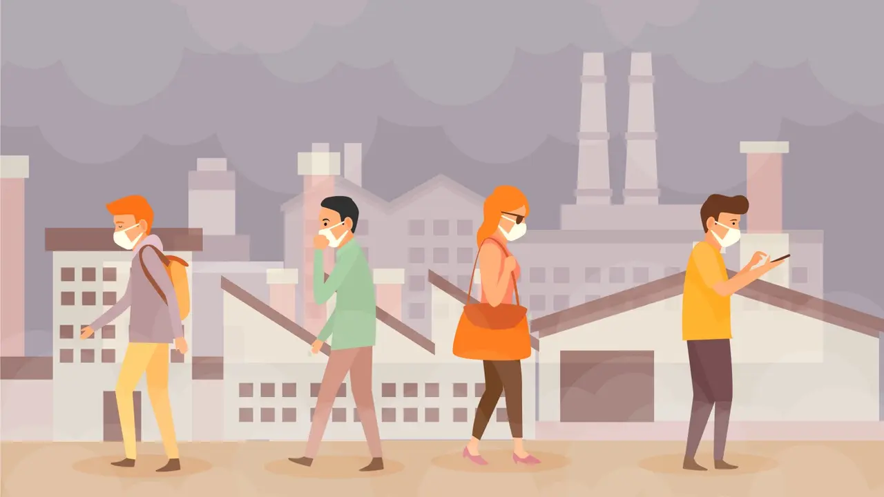 Ilustrasi polusi udara