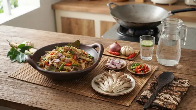 Resep Pepaya Muda Tumis Jamur Tiram