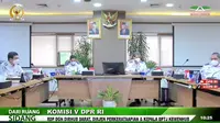 Ditjen Perkeretaapian Kemenhub saat Rapat Dengar Pendapat dengan Komisi V DPR RI, Rabu (9/2/2022).