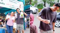 Darius Sinathrya dan Donna Agnesia Beli Takjil (Sumber: Instagram/darius_sinathrya0