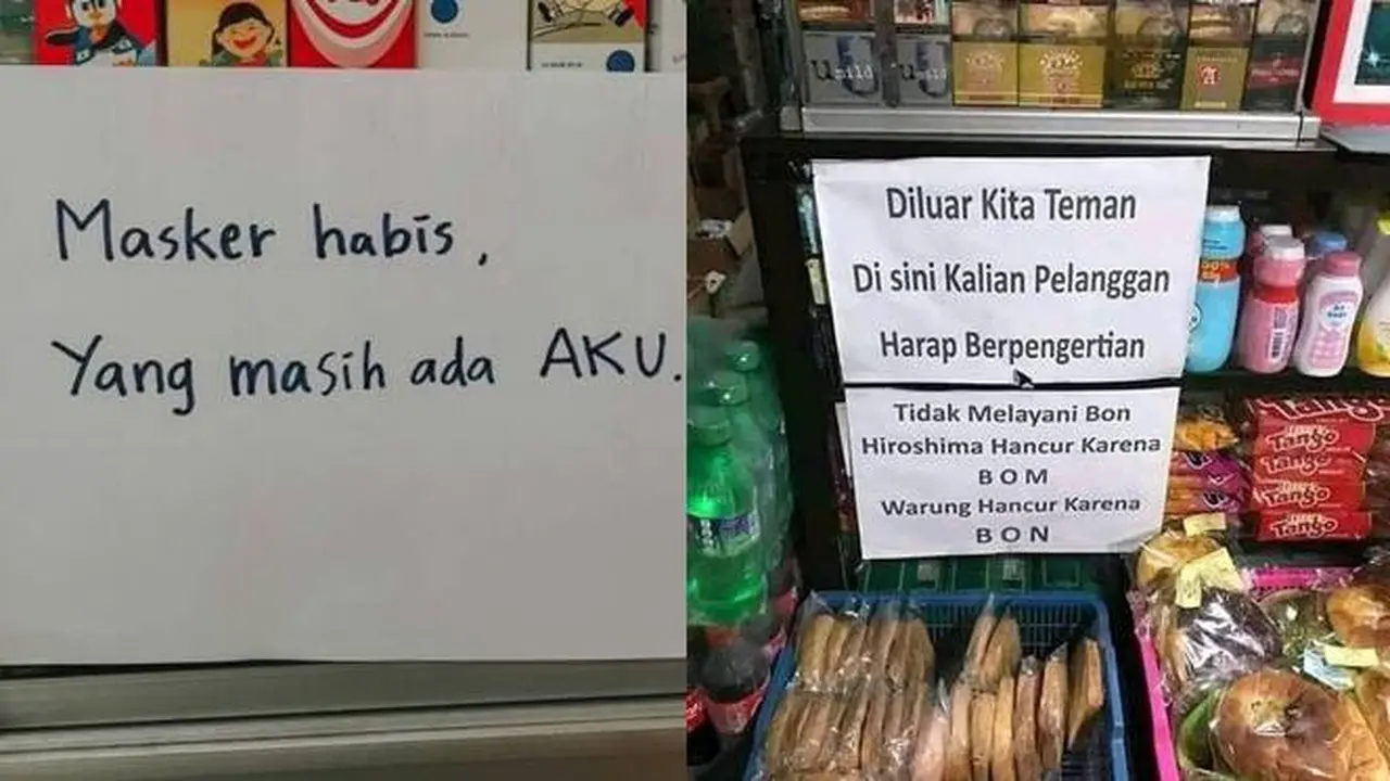 7 Pemberitahuan Nyeleneh di Warung Untuk Pembeli Ini Malah Bikin Kesal