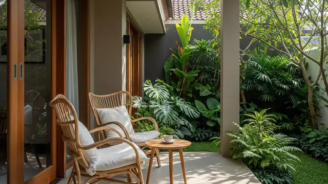 9 Ide Teras Rumah Santai di Tengah Kebun Rumah, Wujudkan Hunian Asri